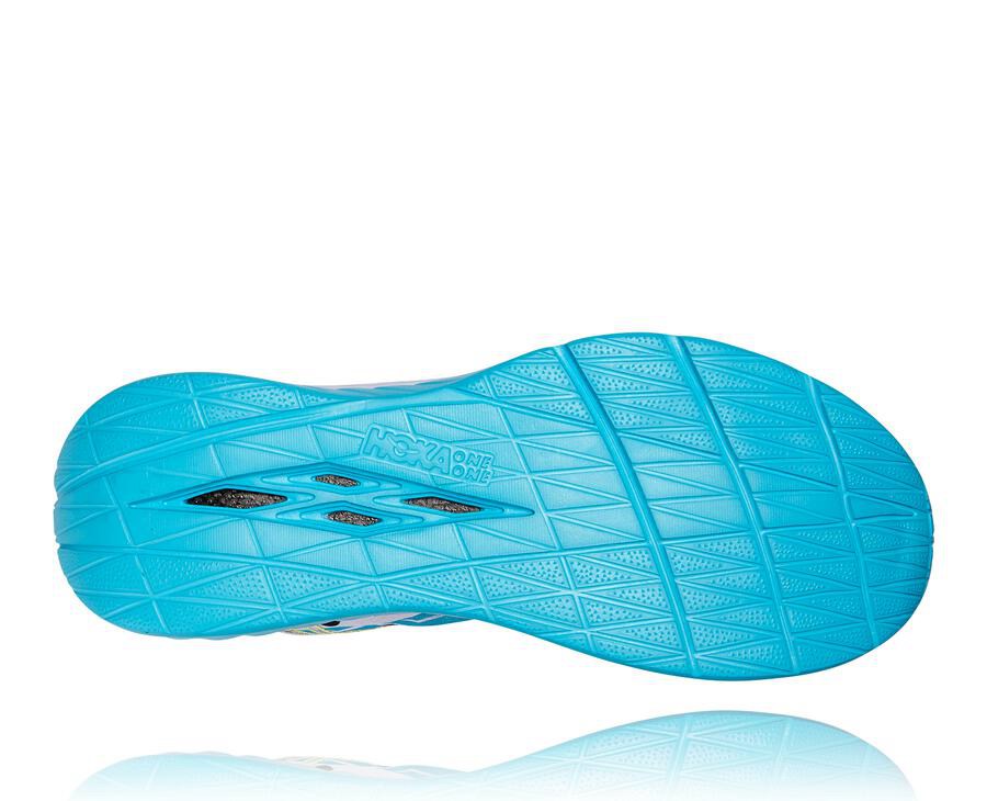 Hoka One One Koşu Ayakkabısı Erkek Mavi/Beyaz - Ironman Kona Carbon X - HI9042856